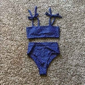 Polka Dot High-Waisted Bikini